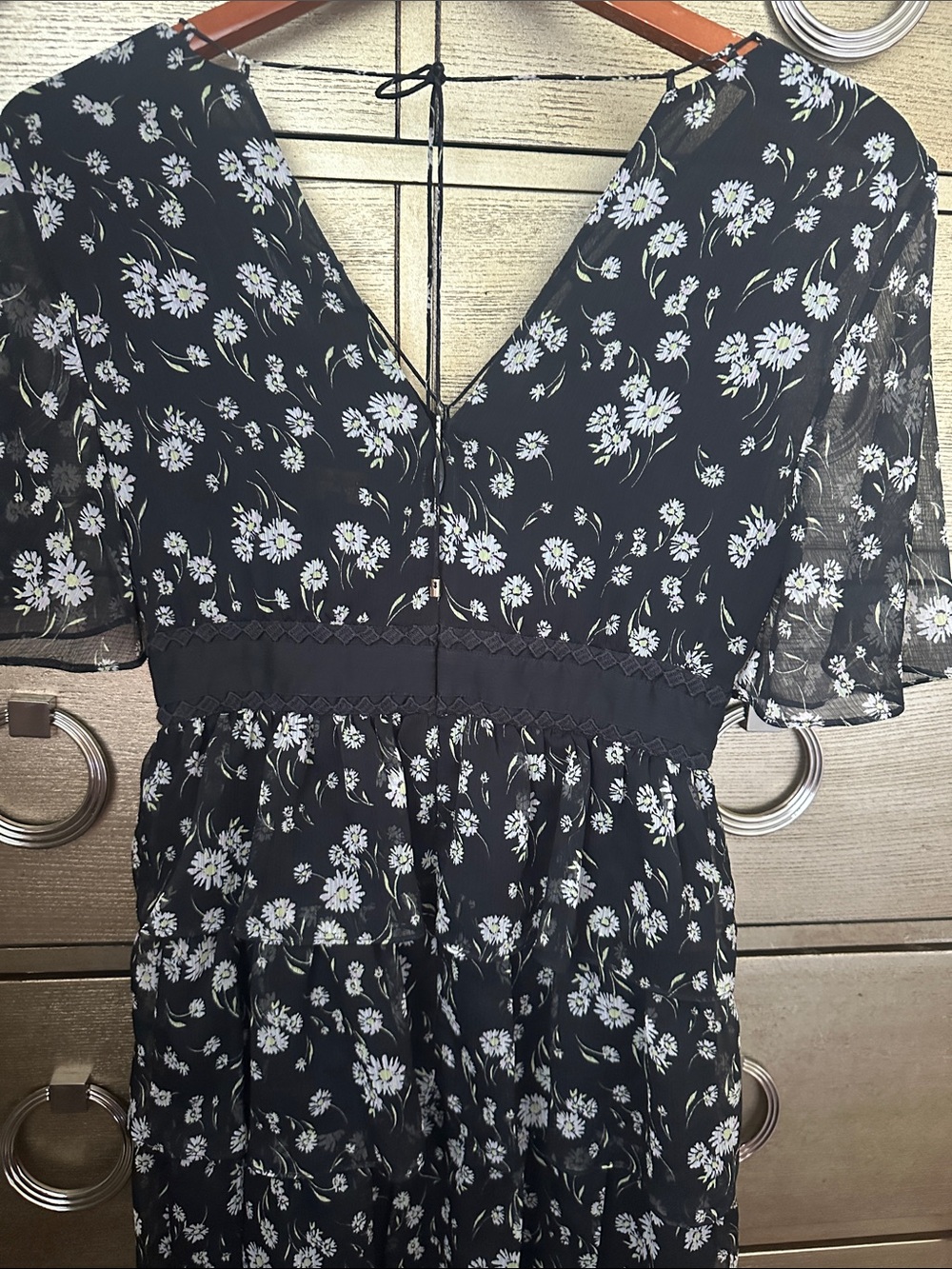 🛍️SALE🛍️ Juicy Couture Black Label Tiered Floral V-Neck Maxi Dress - Picture 7 of 7